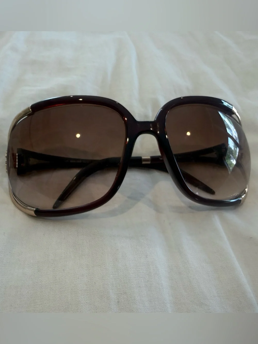Roberto Cavalli Women's Brown Gradient Oversized Sunglasses